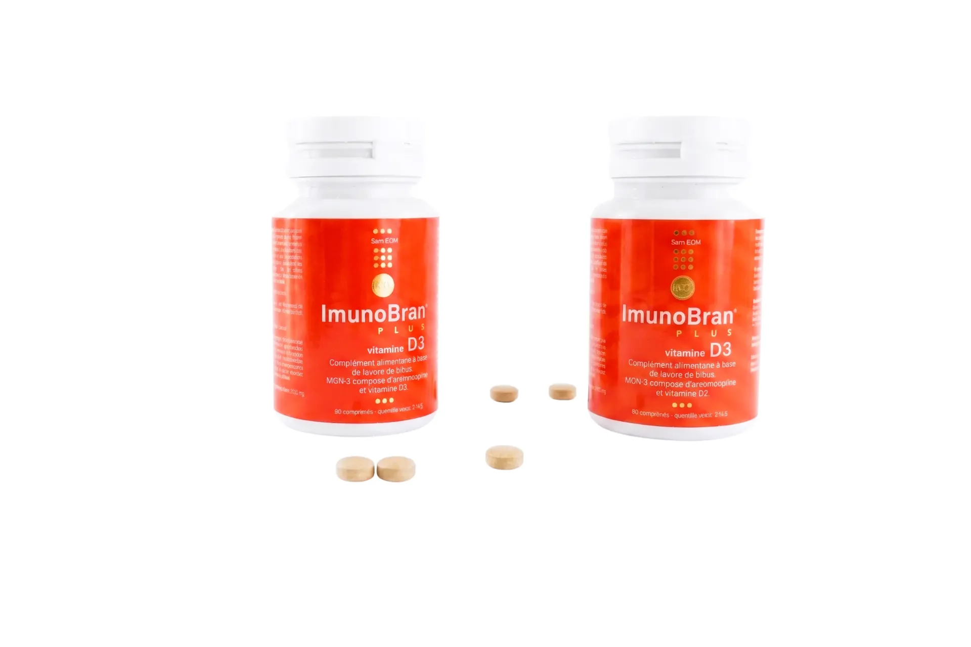 [ImunoBran04-2] Set of 2 boxes of ImunoBran® PLUS vitamine D3 (180 tablets)