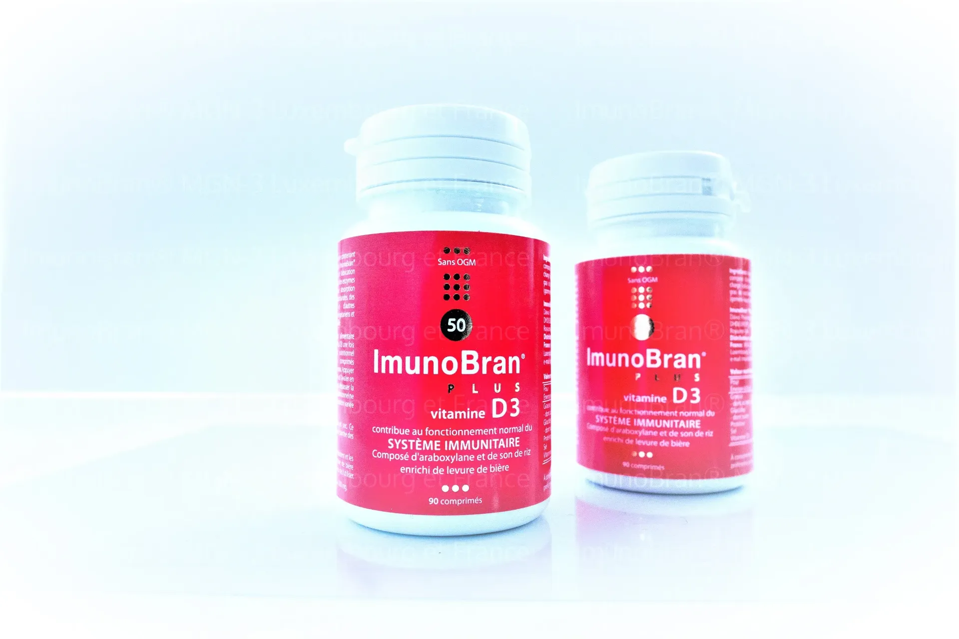 Paquet de 2 pièces d'ImunoBran® PLUS vitamine D3 (90 comprimés)