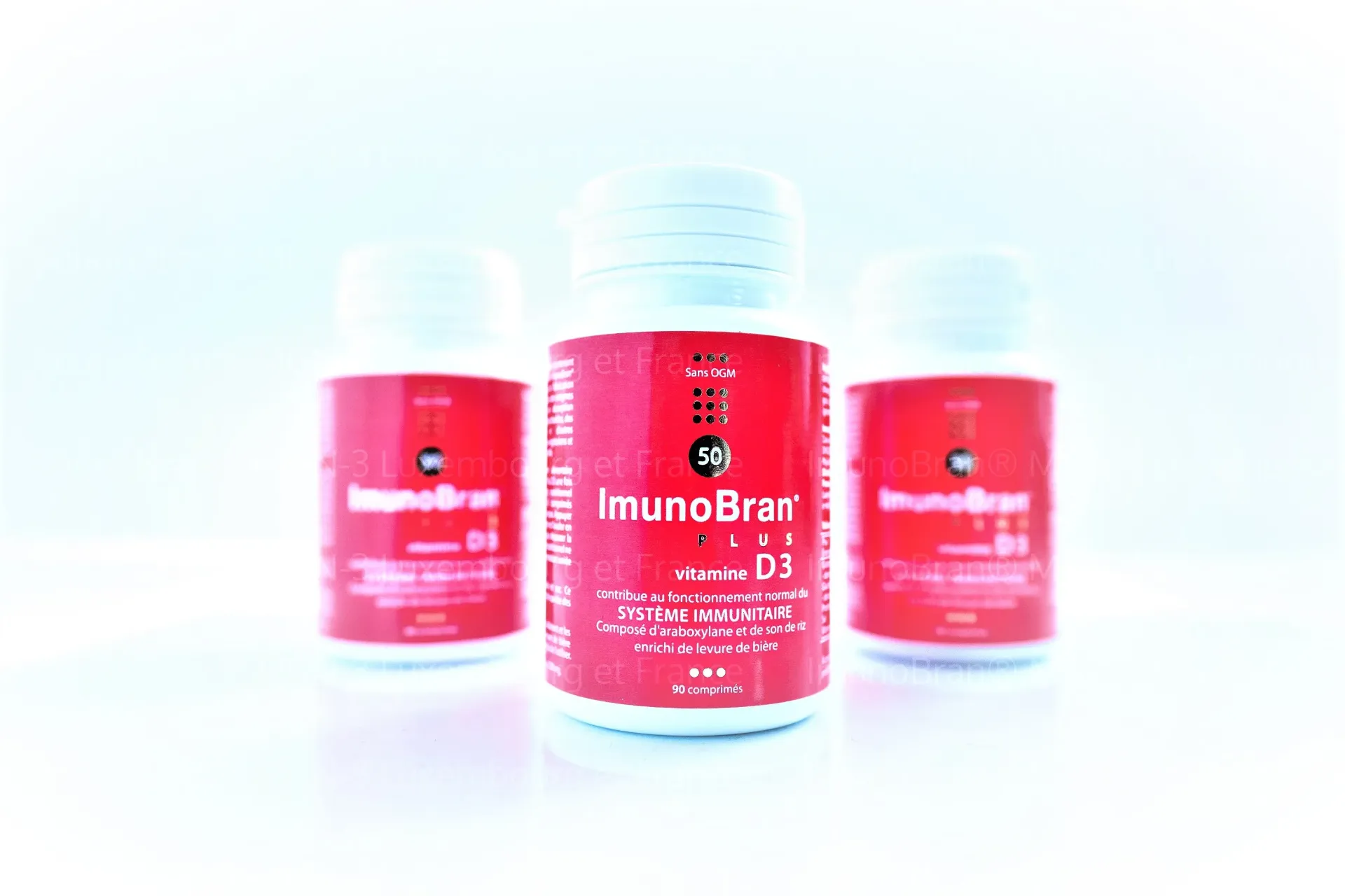 Packung mit 3 Stück ImunoBran® PLUS Vitamin D3 (90 Tabletten)